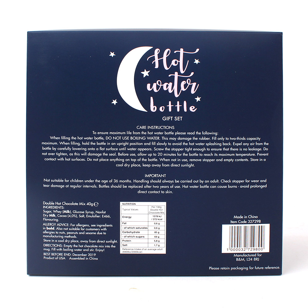 Hot Water Bottle Gift Set BESPRIT